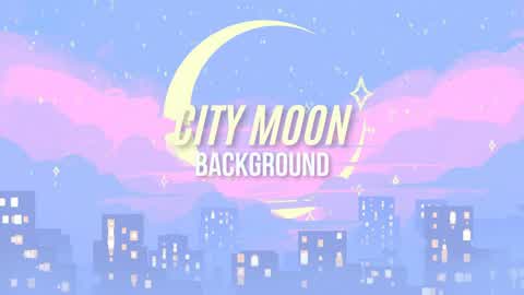 City Moon Background