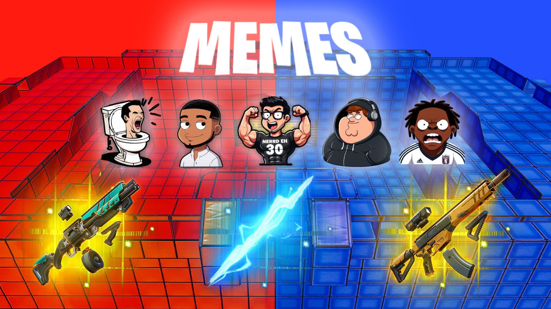 💀 MEME RED VS BLUE 🔴🔵