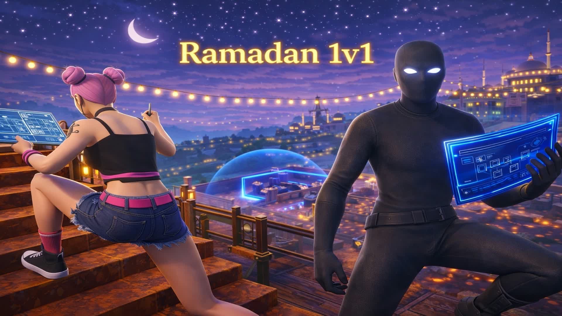 ラマダンの1対1のマップ