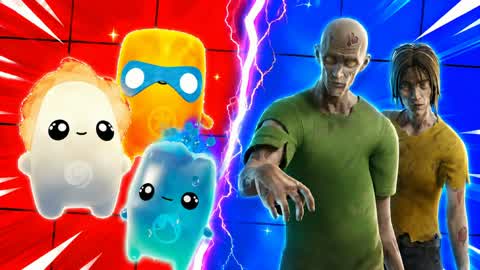 SPRITES RED VS BLUE🔴🔵RVB SURVIVAL — Fortnite Creative Insel