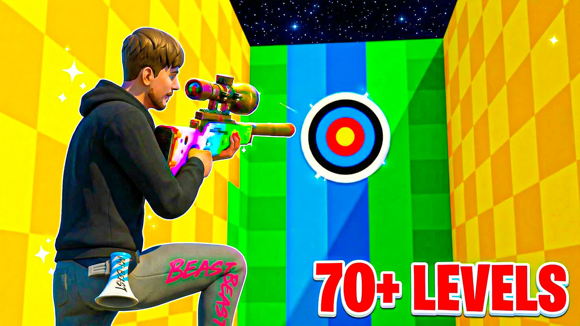 BELLIX TRICKSHOT PARKOUR🎯(70 LEVELS)