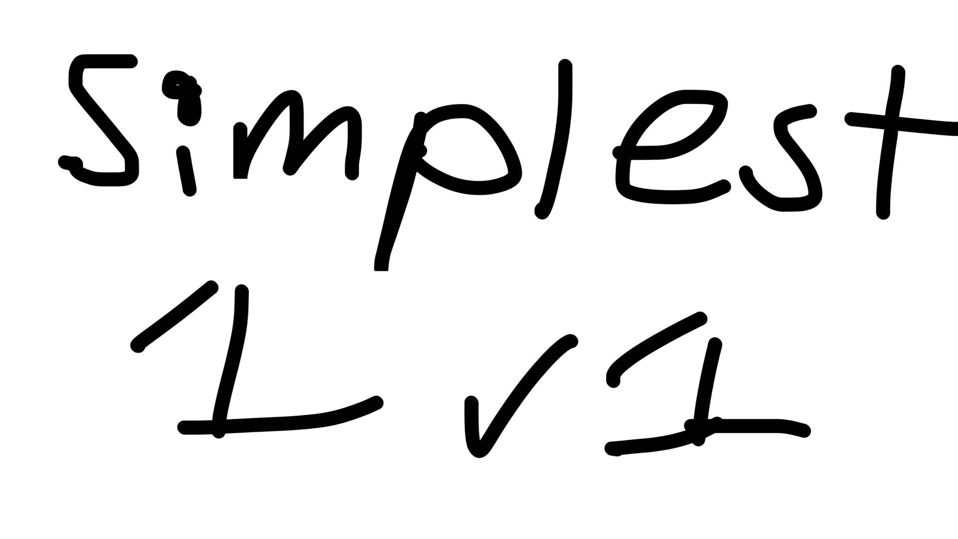 Simplest 1v1