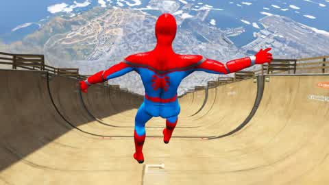SPIDERMAN MEGA RAMP RACE