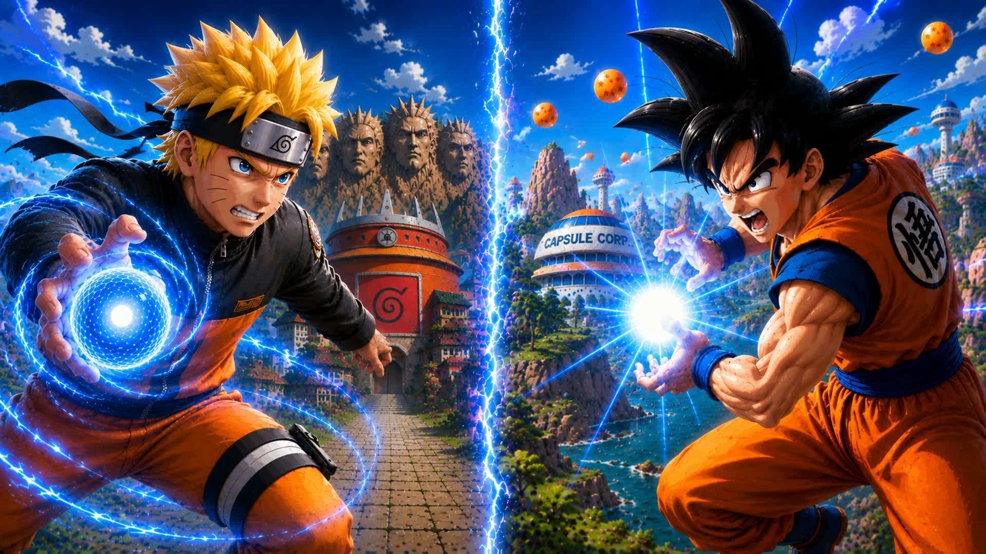 GOKU VS NARUTO 🔴🔵 [ANIME RED VS BLUE]