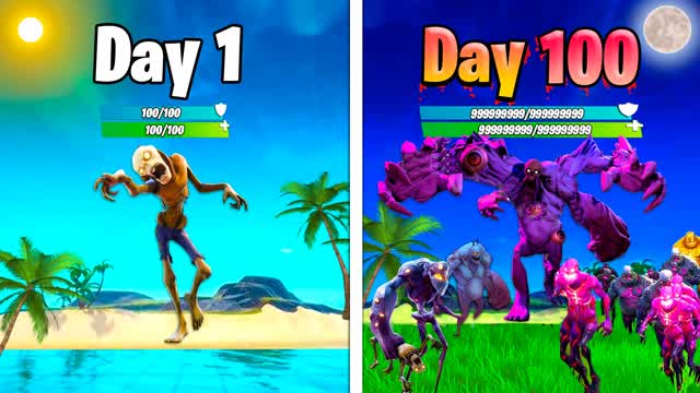 CAN YOU SURVIVE 100 DAYS ? 🏝️