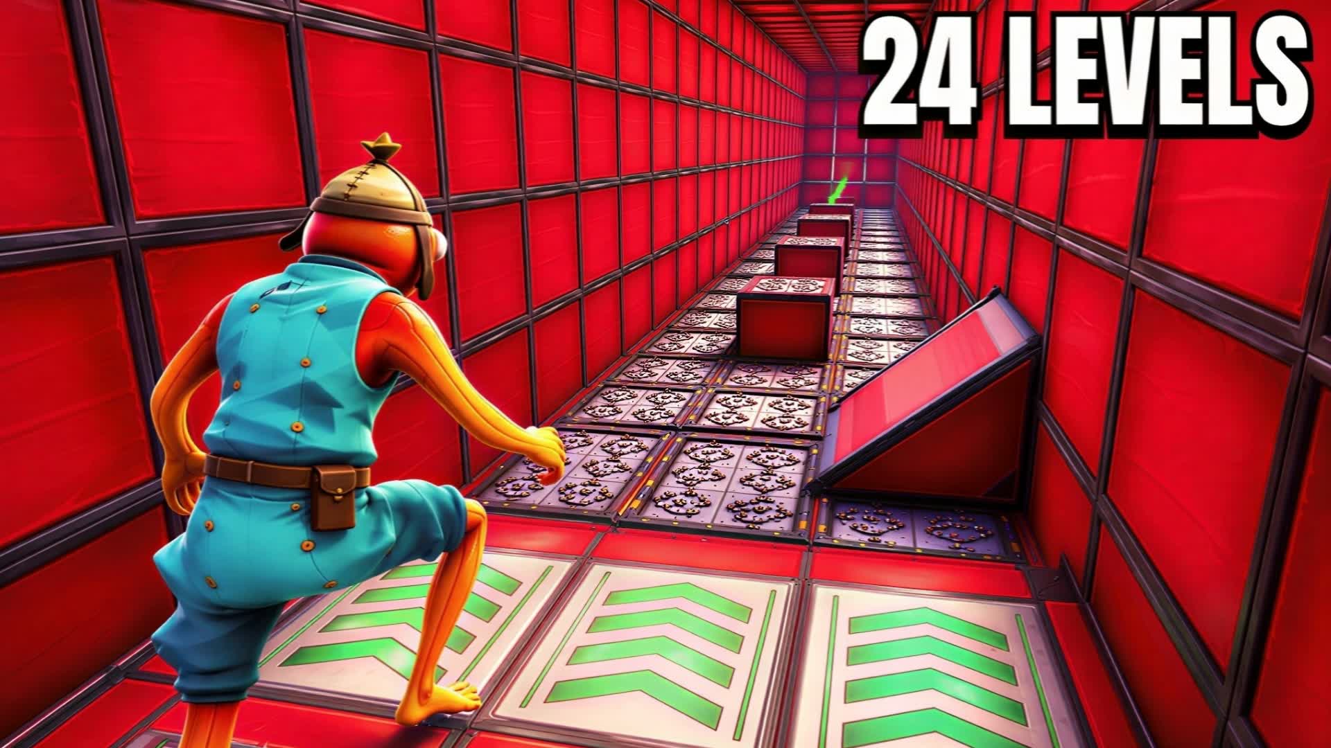 HARD PARKOUR 24 LEVELS باركور صعب — Fortnite island 4529-0840-7590 by Spankiński