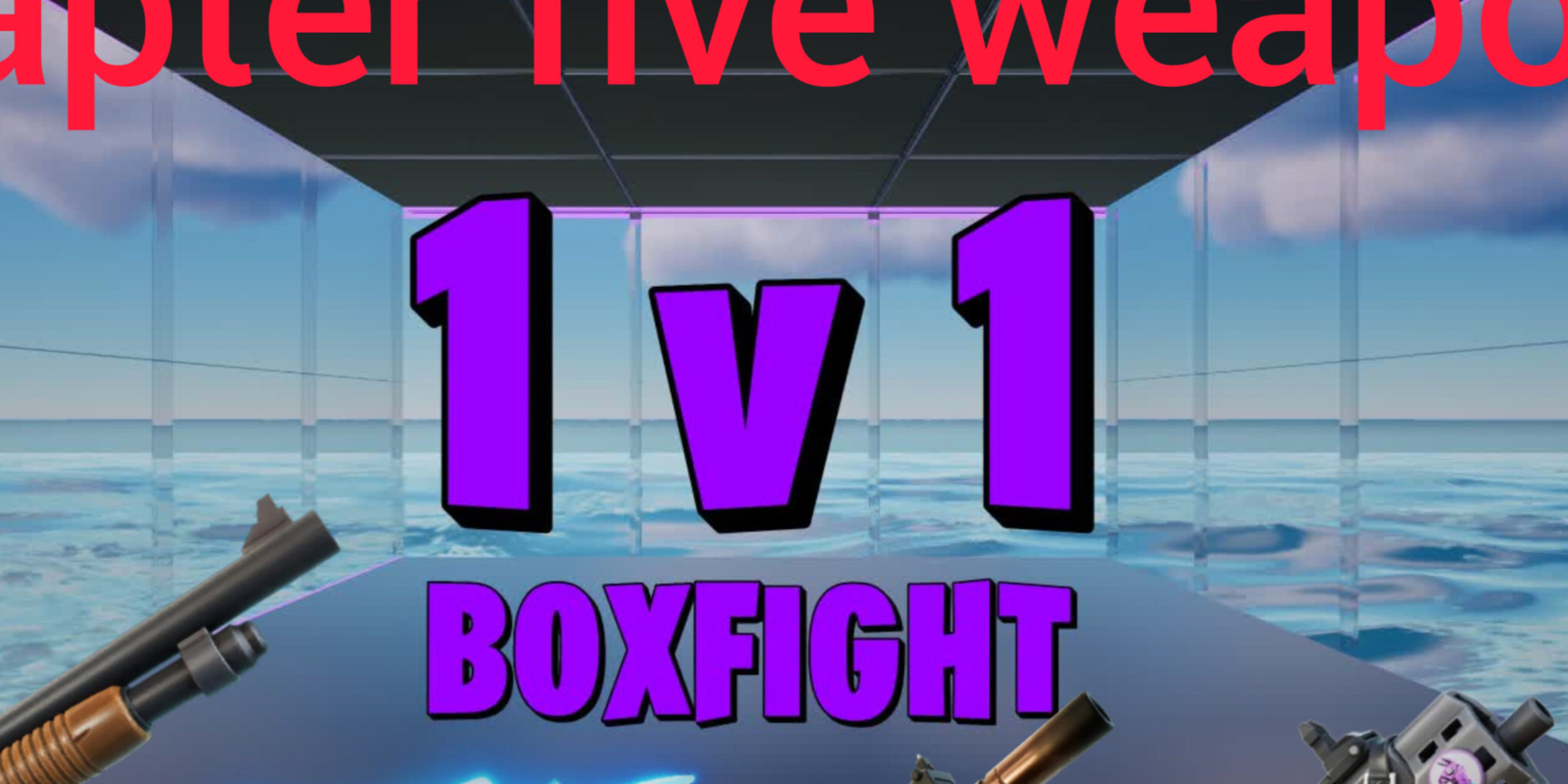 Clean blue 1v1 boxfight