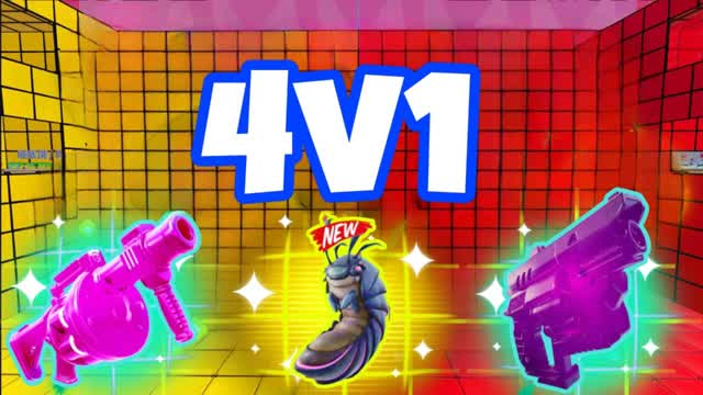 RED VS YELLOW 💥 4V1 💥