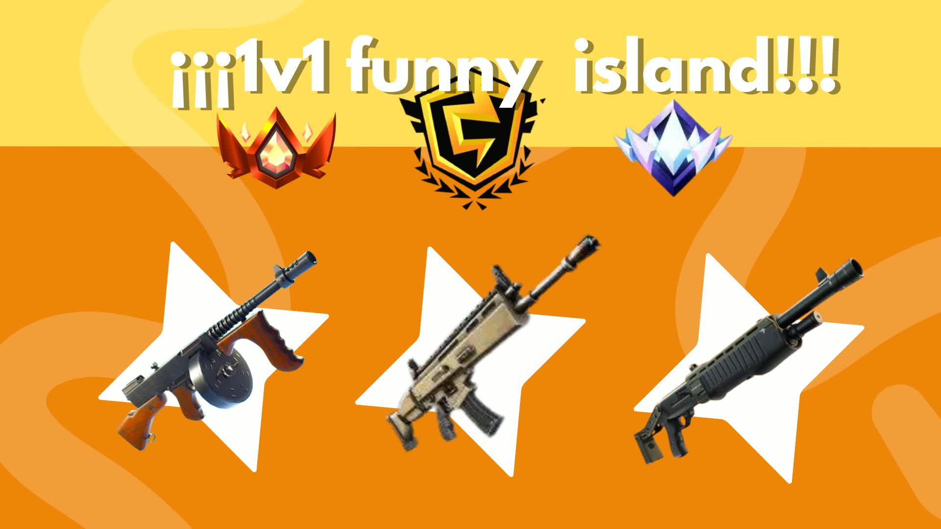 おもしろい島で1v1！