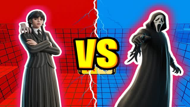 Wednesday vs Ghost Face Red vs blue 🔴🔵