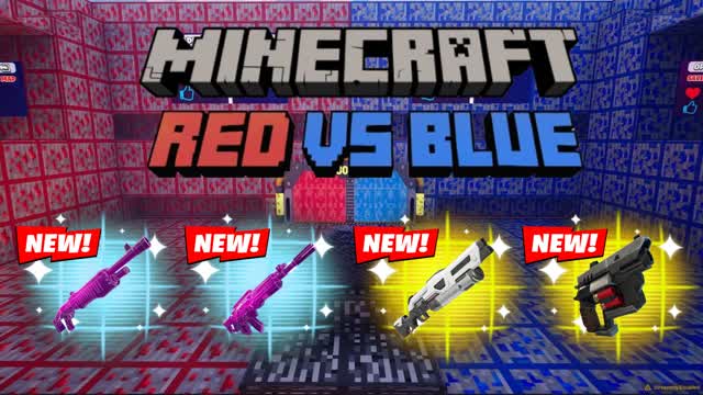 RED VS BLUE Minecraft 💎🪨⛏ 🔴🔵