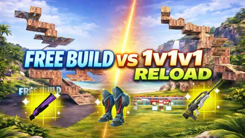 🛠️ FREE BUILD VS 1V1V1 RELOAD 🎯