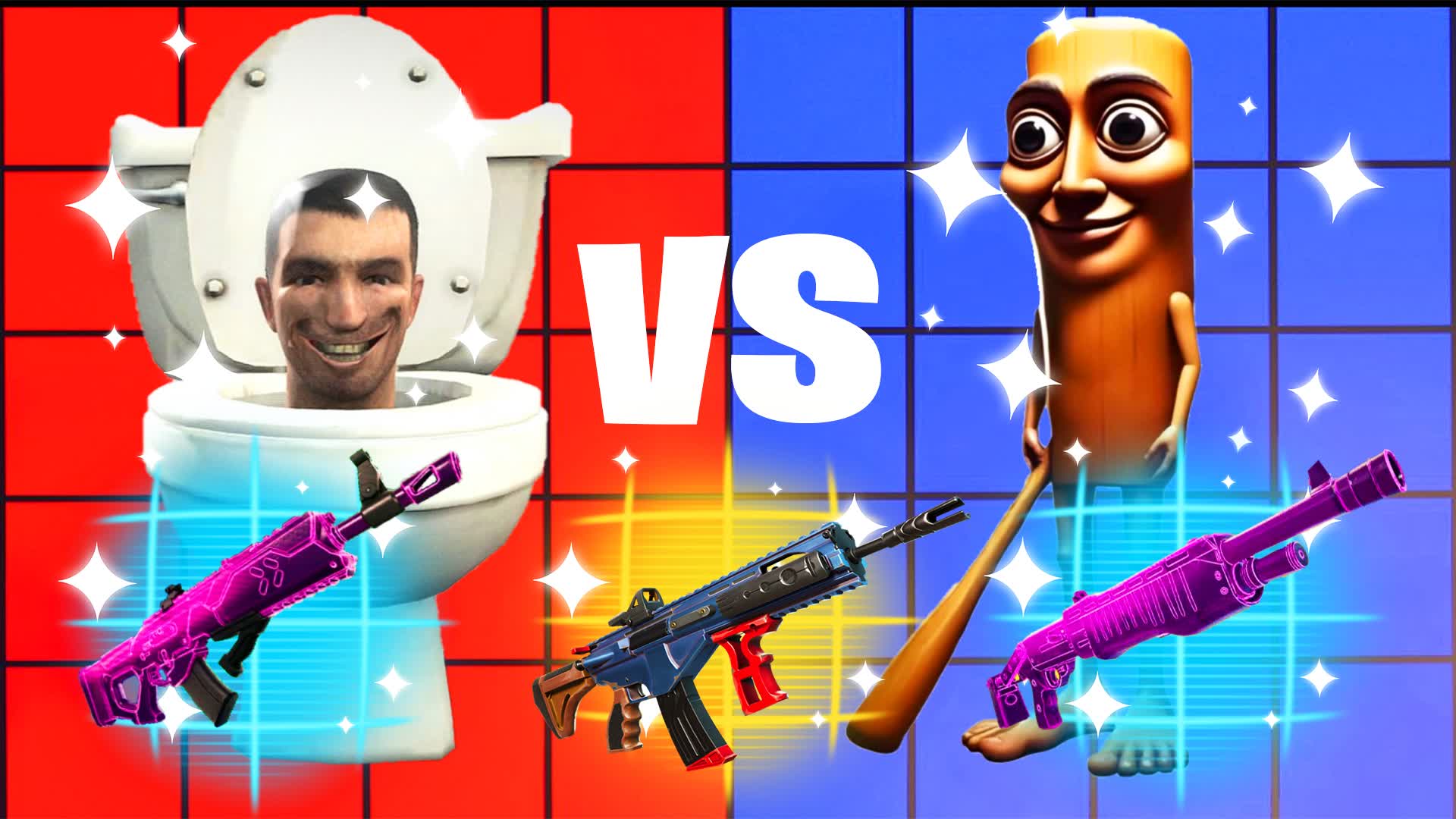 RVB🔴TUNG🔴VS🔵SKIBIDI🔵
