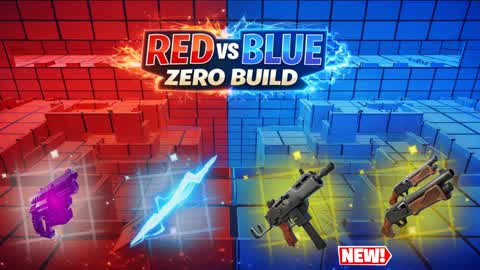 RED VS BLUE ZERO BUILD 🔵🔴
