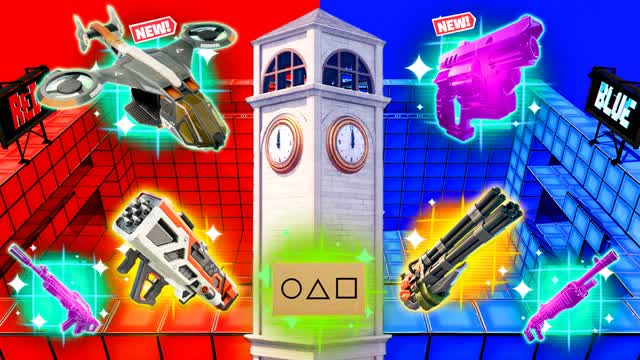 SQUID TILTED TOWER RED VS BLUE🔴🔵