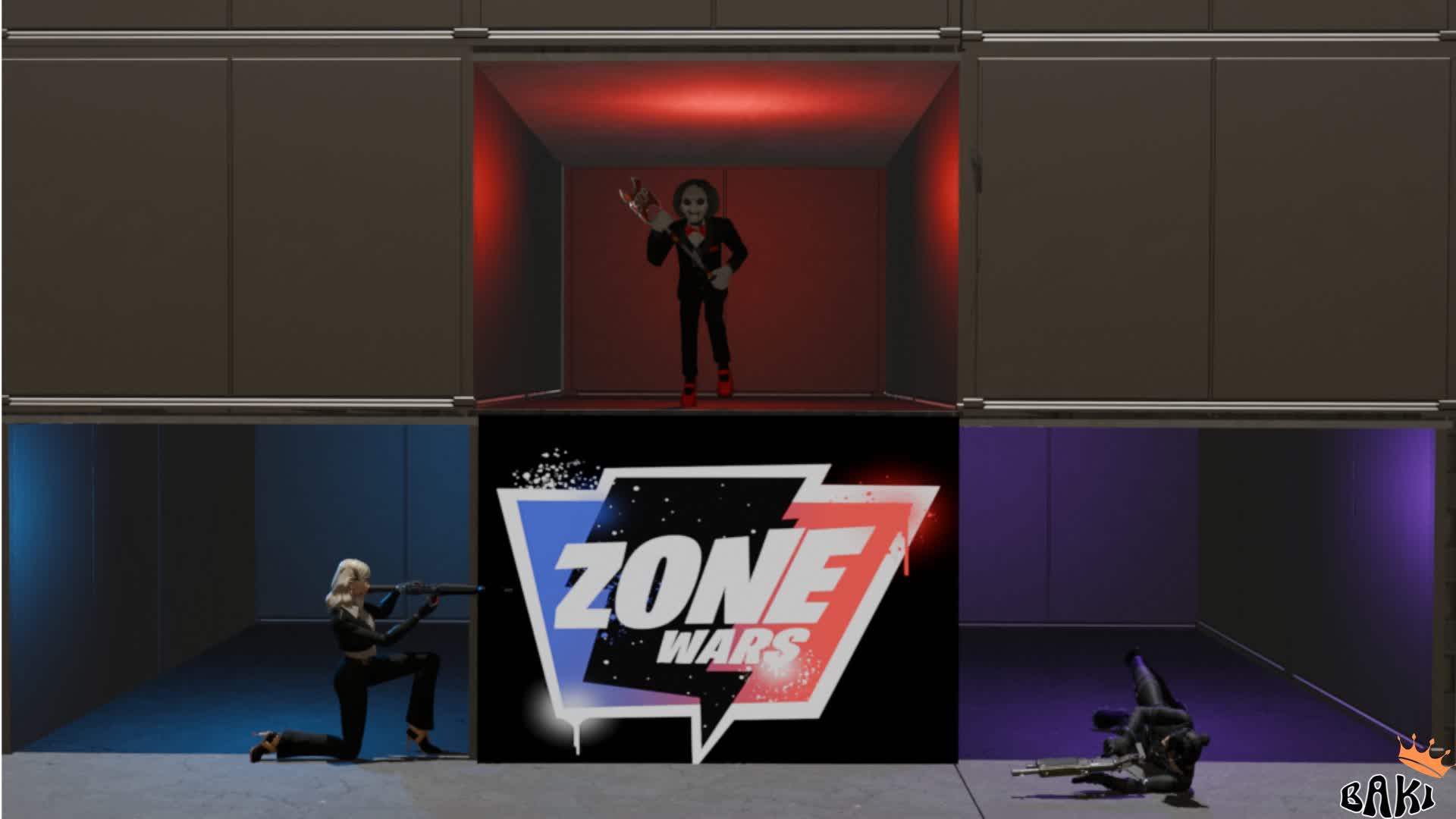 1V1 20 PLAYERS ZONE WARS SICARIO X BAKI