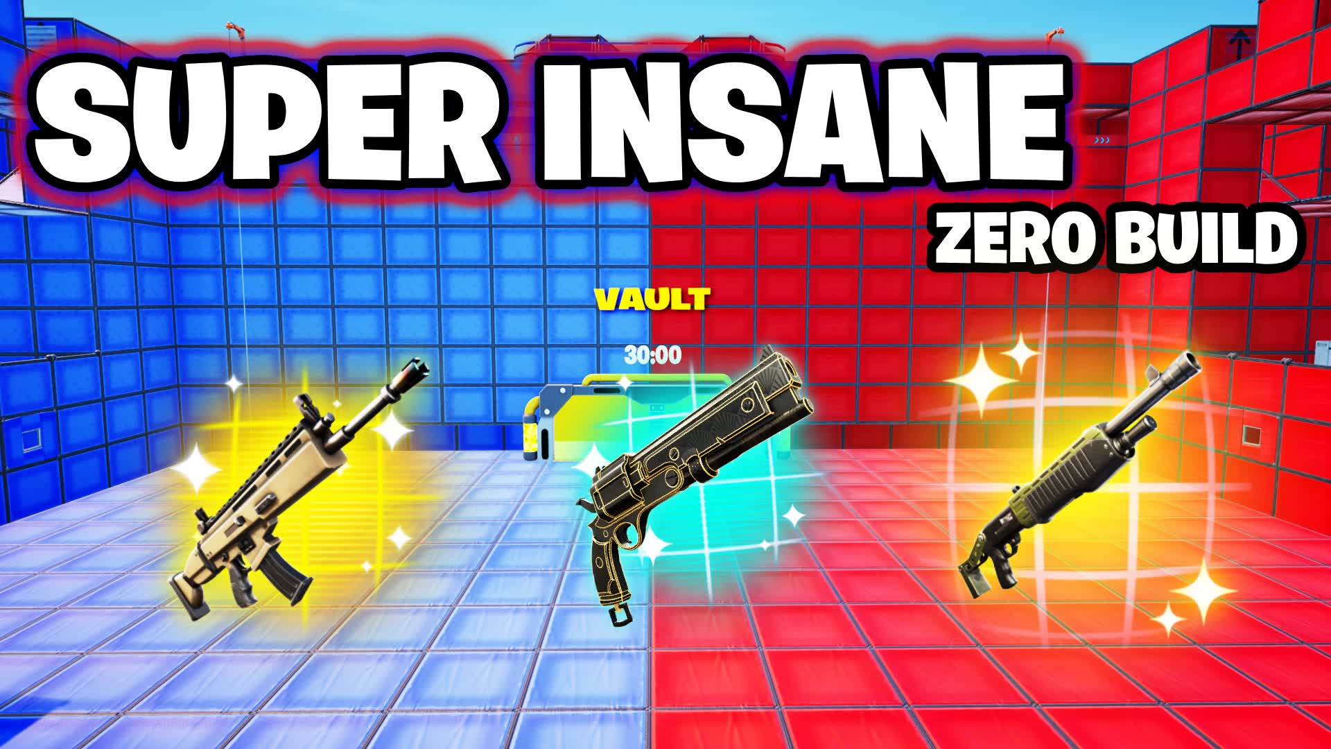 SUPER INSANE RED VS BLUE ZERO BUILD 🔴🔵 2415-4548-1956 by c4t4 - Fortnite