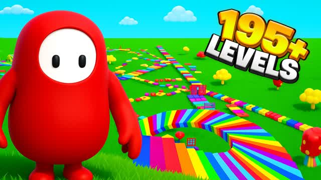 🌈MEGA PARKOUR 195+ LEVEL OBBY⭐🏆