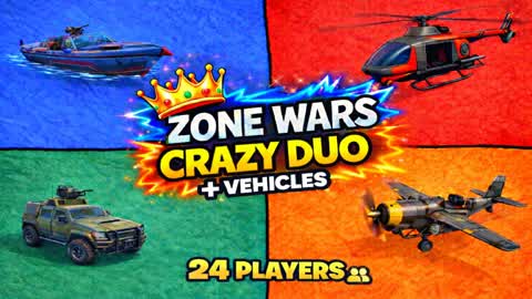 👑 ZONE WARS CRAZY DUO + VEHICLES 👑