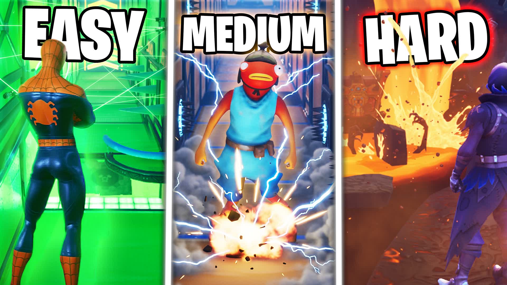 ⭐ DEFAULT PARKOUR EASY MEDIUM HARD🏃⭐