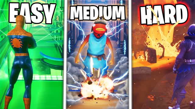 ⭐ DEFAULT PARKOUR EASY MEDIUM HARD🏃⭐