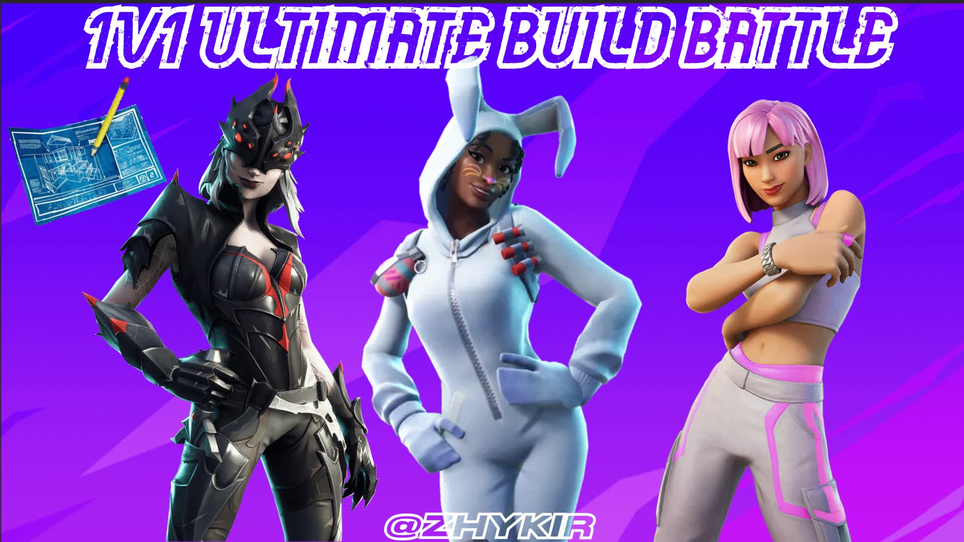 1v1 ultimate build battle 4220 7895 9080 by use code zhykir fortnite