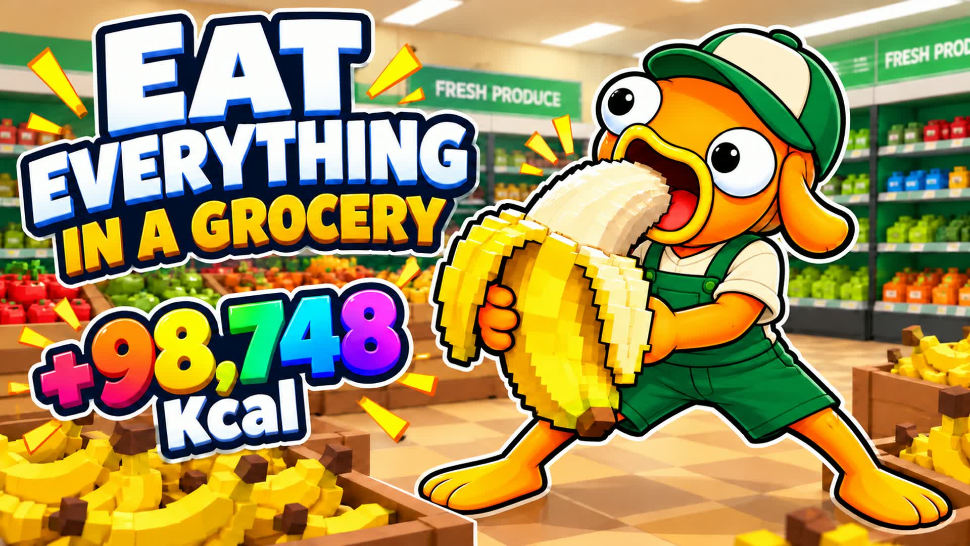 Eat Everything In A Grocery Store