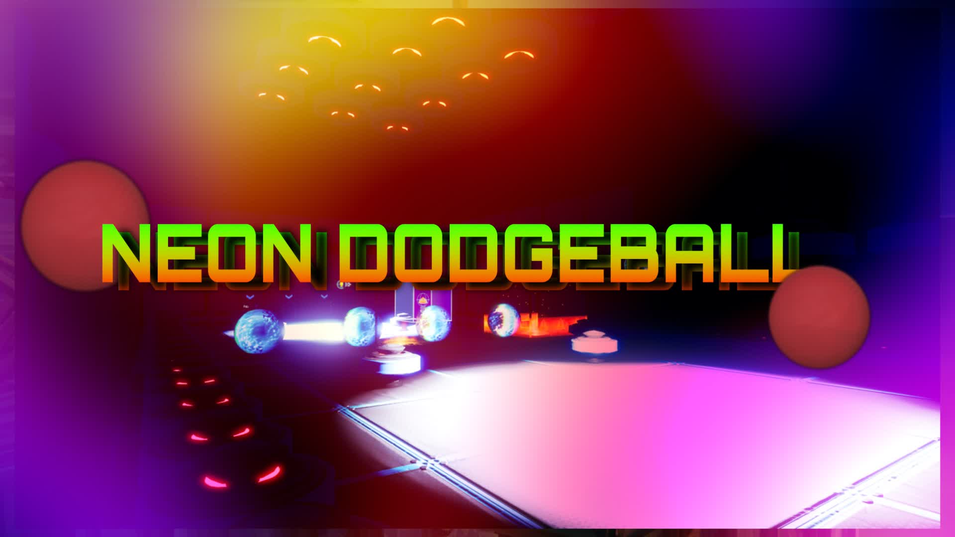 Neon Dodgeball 056634135611 by smoushie Fortnite Creative Map Code
