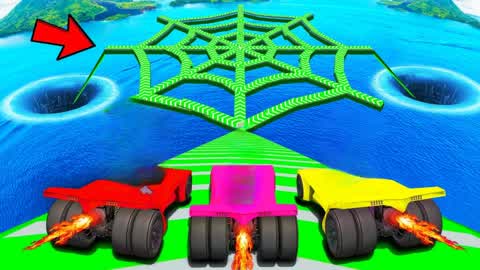 🕷️ IMPOSSIBLE SPIDER WEB PARKOUR 🕷️