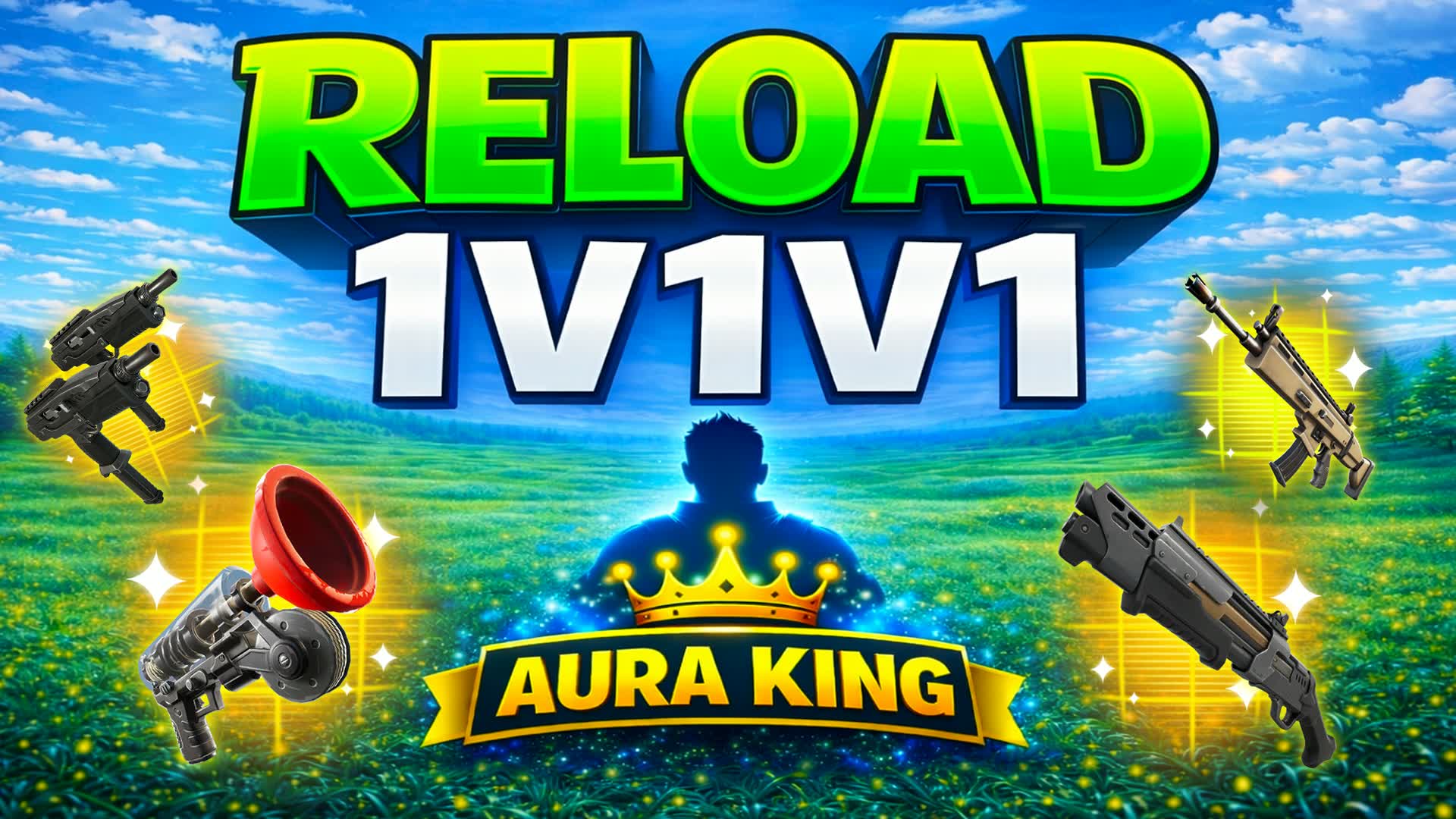 1V1V1 リロードアリーナ - オーラキング フリーフォーオール