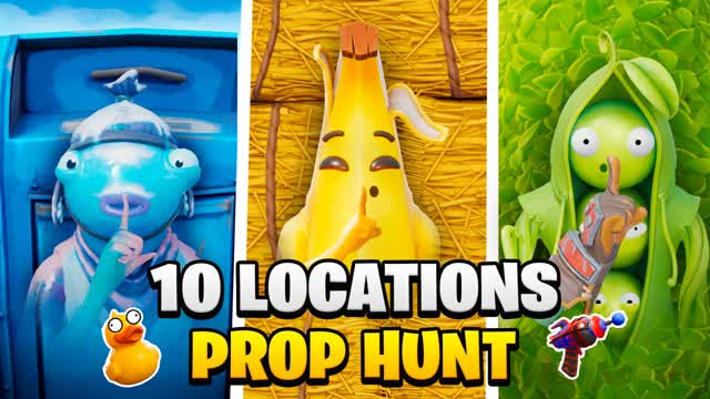 10 LOCATIONS HIDE AND SEEK 🌈 PROP HUNT