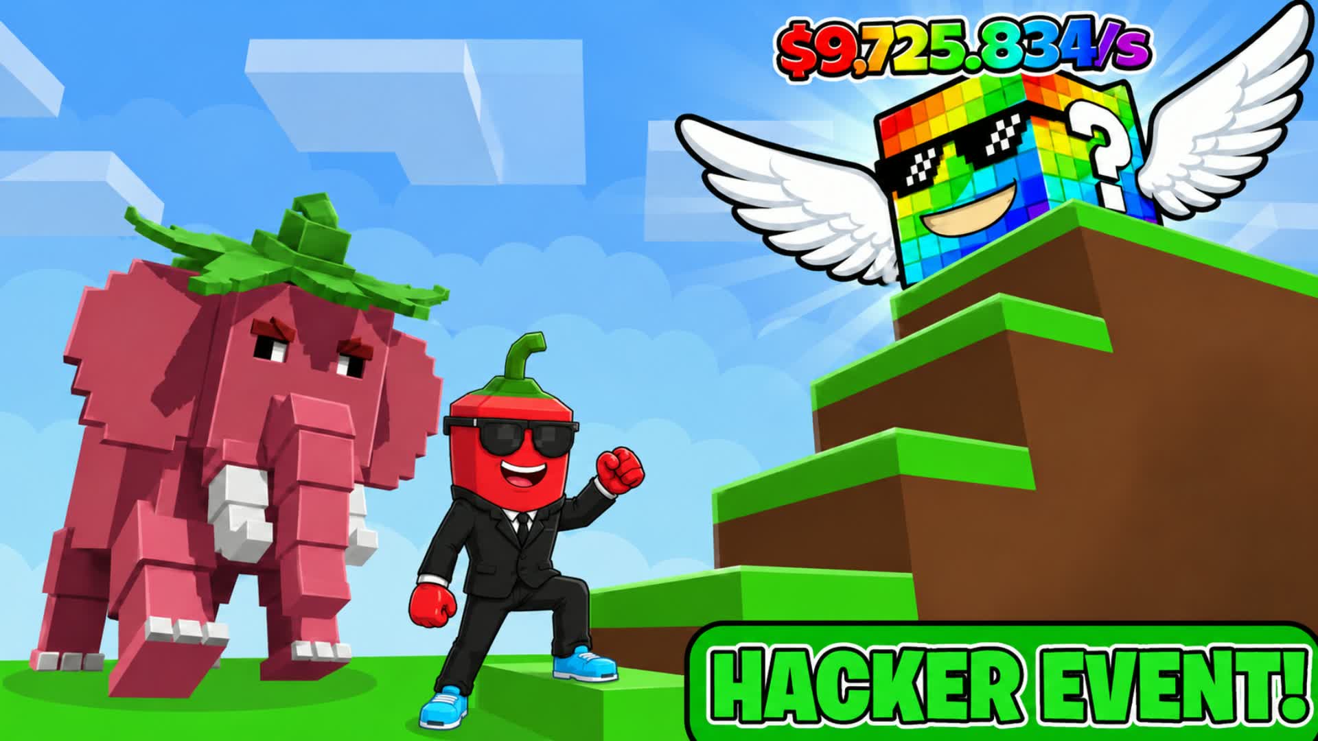 Jump To Steal Lucky Blocks[UPDATED]