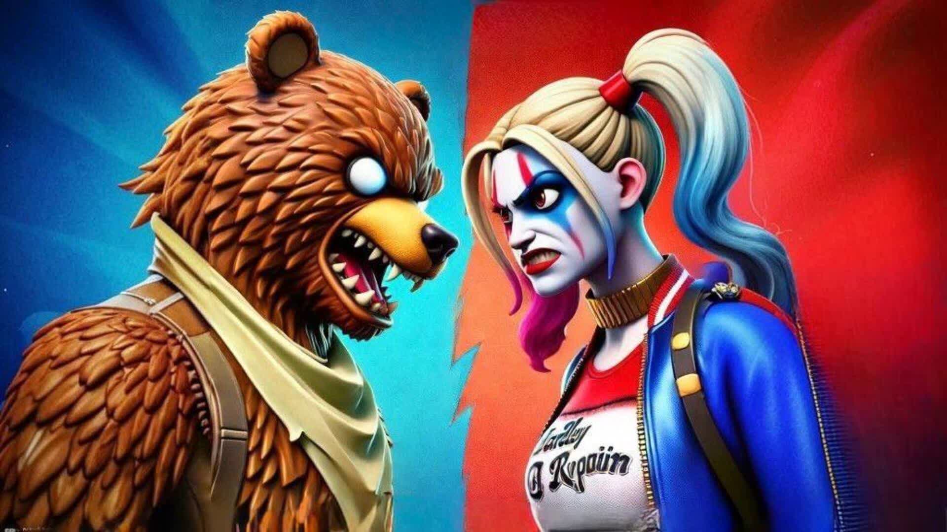 🔴ANGRY BEAR VS HARLIE 🔵
