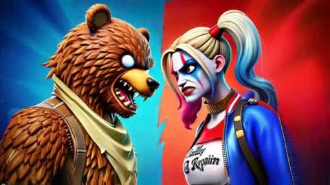 🔴ANGRY BEAR VS HARLIE 🔵