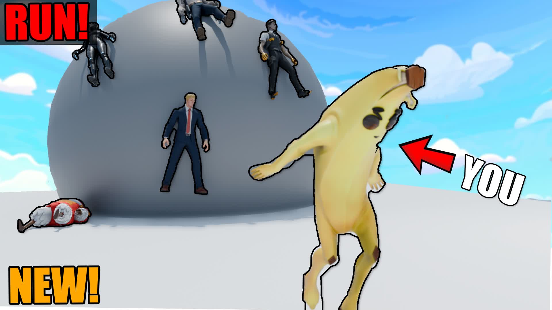 😱Escape the Giant Rolling Rock!