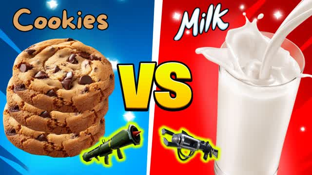 COOKIES VS MILK 🔵🔴