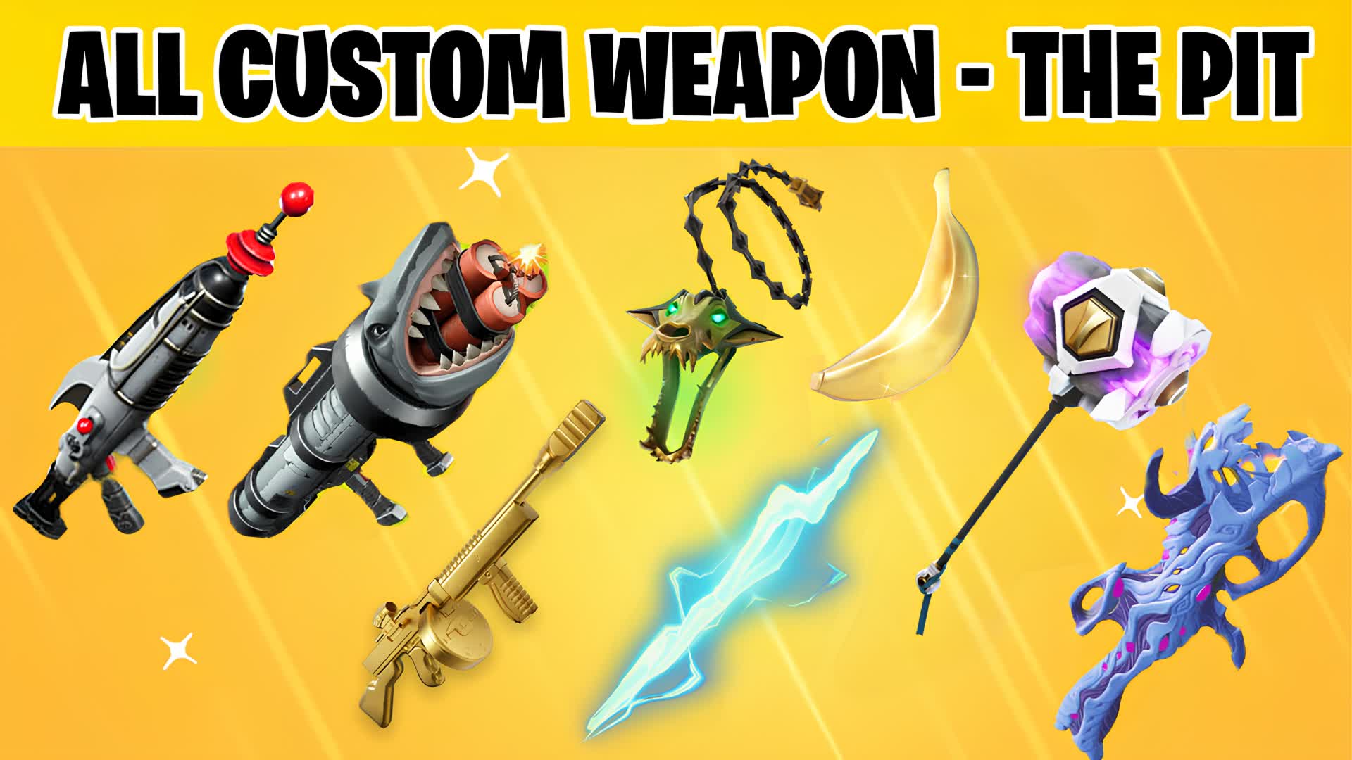 ALL CUSTOM WEAPONS - PIT 8842-7069-6161 by 20games - Fortnite Creative ...