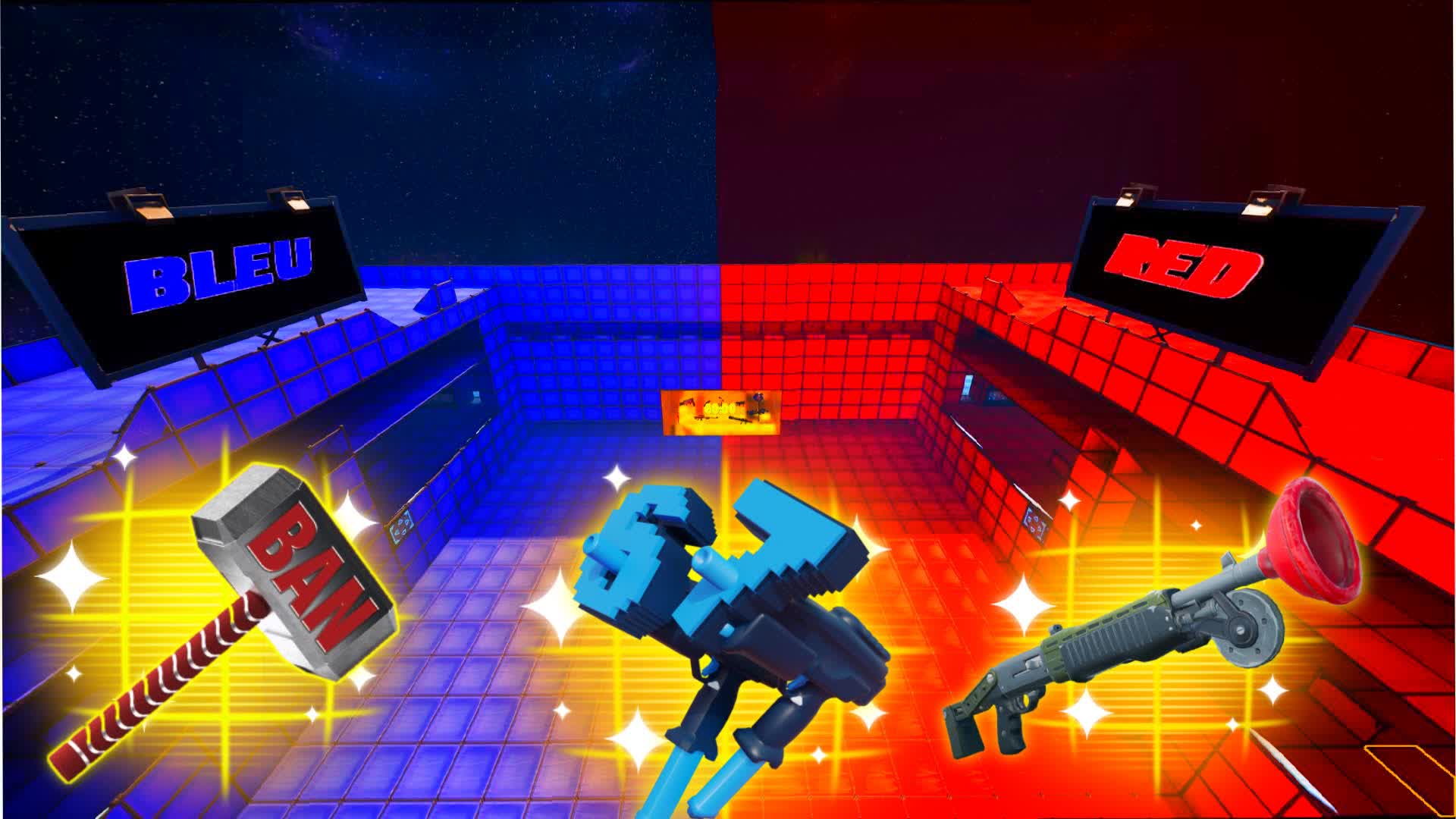 レッド vs ブルー 🔴🔵 ファッション ベッドウォーズ