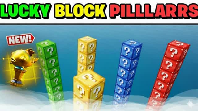 THE LUCKY BLOCKS PILLARS MINIGAME🍀