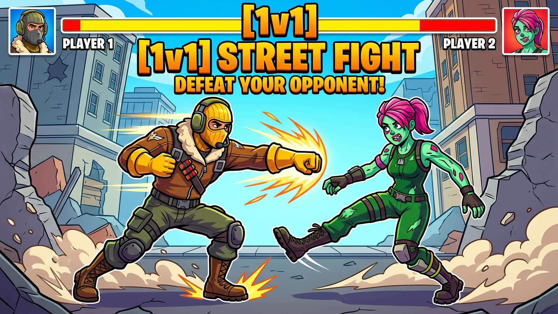 【1v1】street fight　ストリートファイト 相手を倒せ！