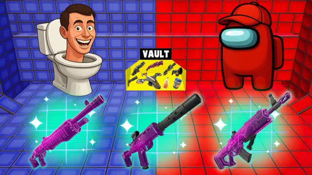 Red vs Blue 🔴🔵 Amongus vs Skibidi