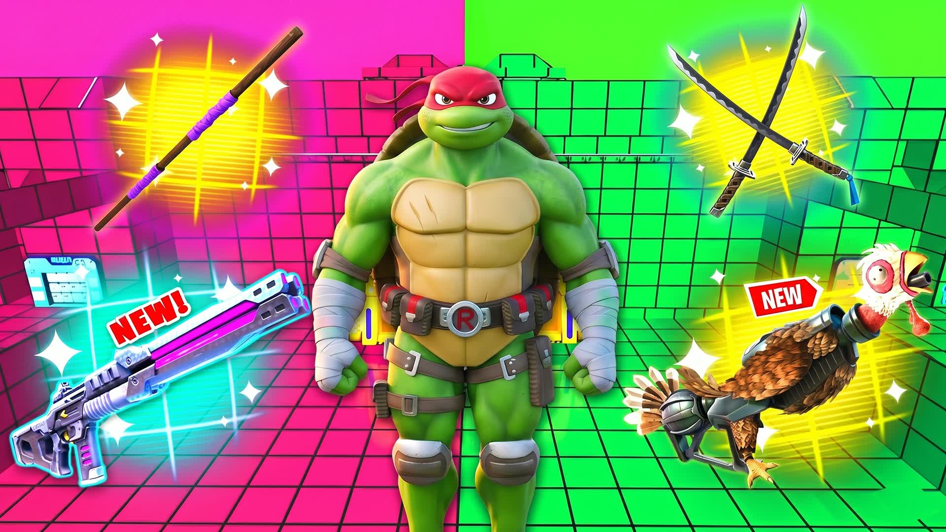 AMAZING GREEN VS PURPLE 🐢