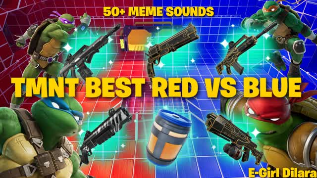🐢TMNT: 🔴Red vs Blue🔵 |E-Girl Dilara💖