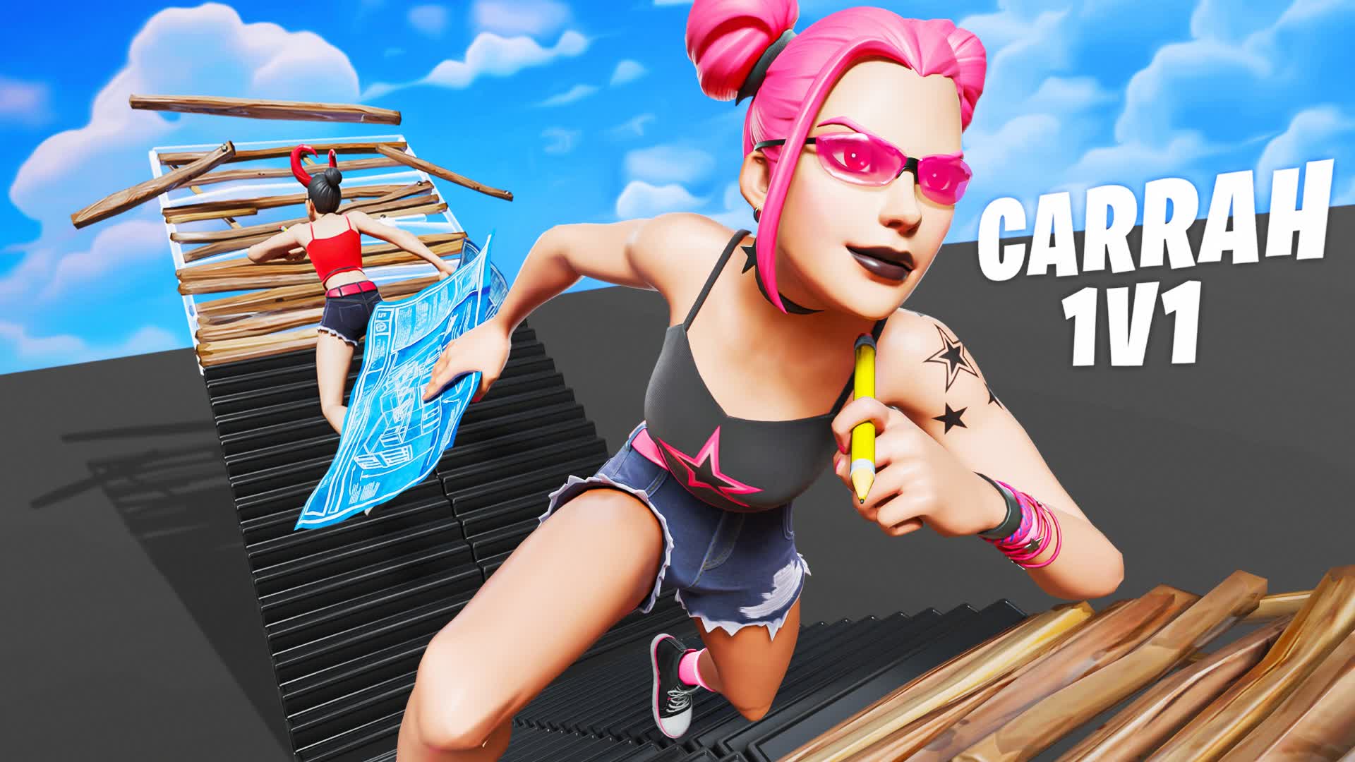 1V1 BUILDFIGHT WARM UP [CARRAH]