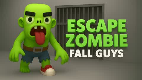 ESCAPE FROM ZOMBIE🧟FALL GUYS