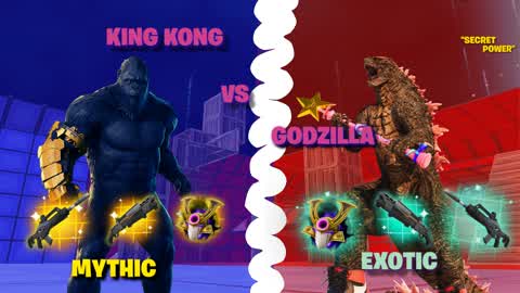 RED VS BLUE GODZILLA VS KING KONG🦖🆚🦍