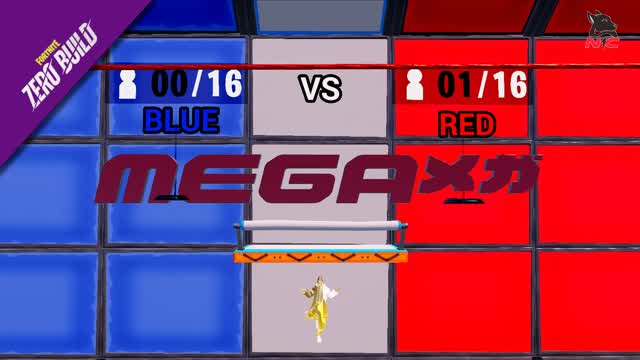 MEGA 😡 RED VS BLUE 🥶 ZERO BUILD 📝🚫