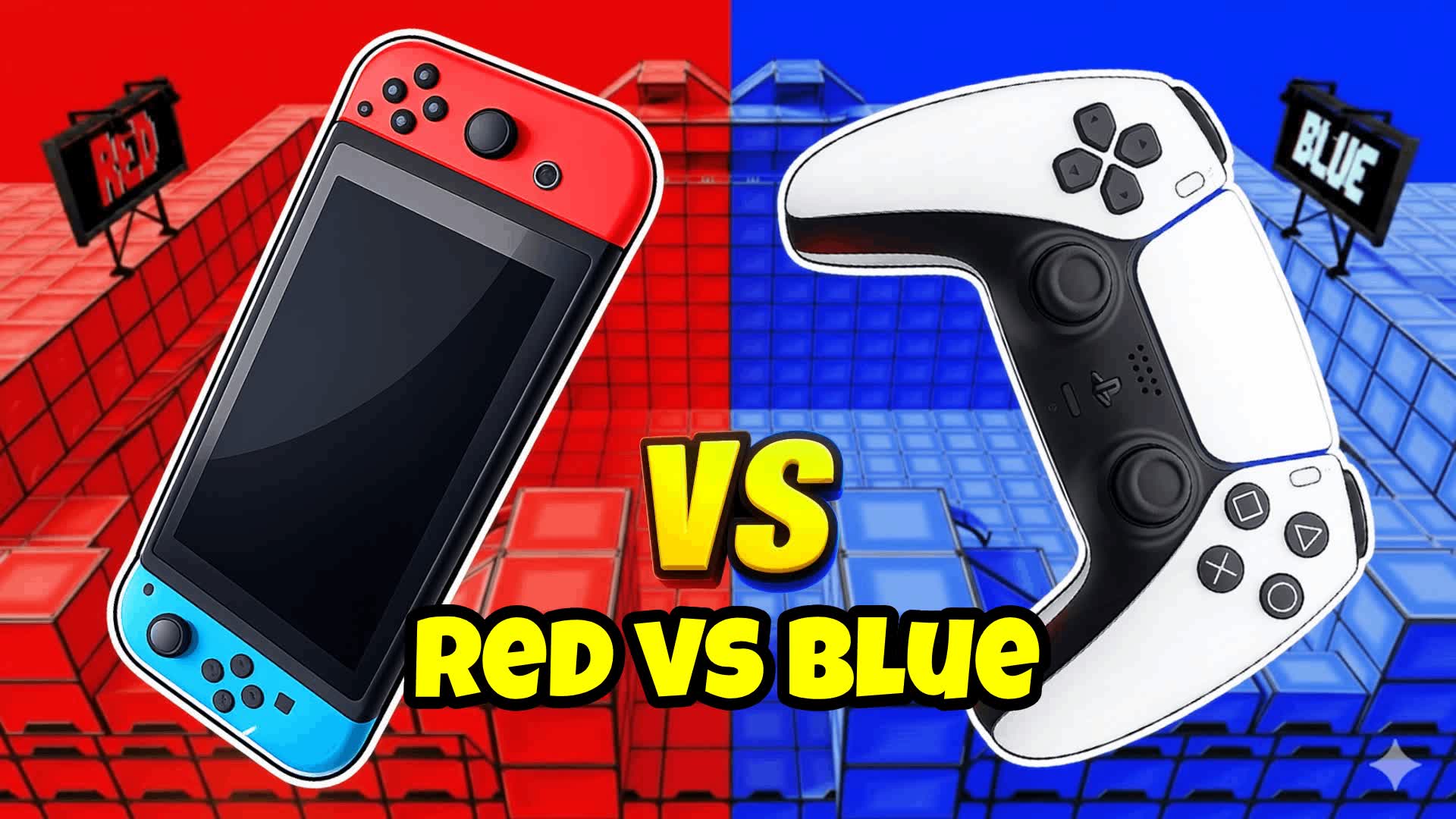 RED VS BLUE 🔴🔵 PS vs SWITCH drive 7