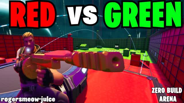 RED VS GREEN ZERO BUILD ARENA