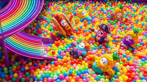 ⭐ MEGA FUN DEATHRUN OBBY FALL GUYS 200